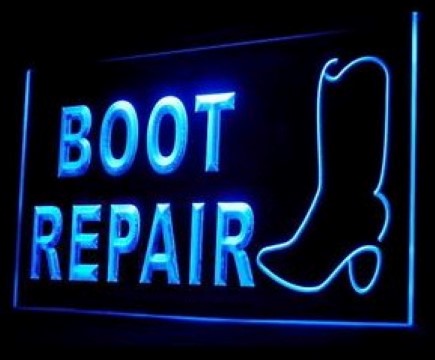 Boot Repair LED Neon Sign